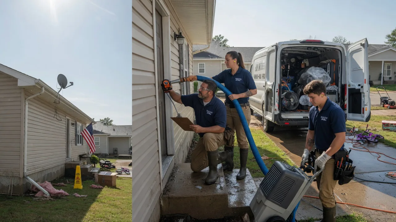 Ceiling Water Damage Restoration in Lindsborg, KS near me